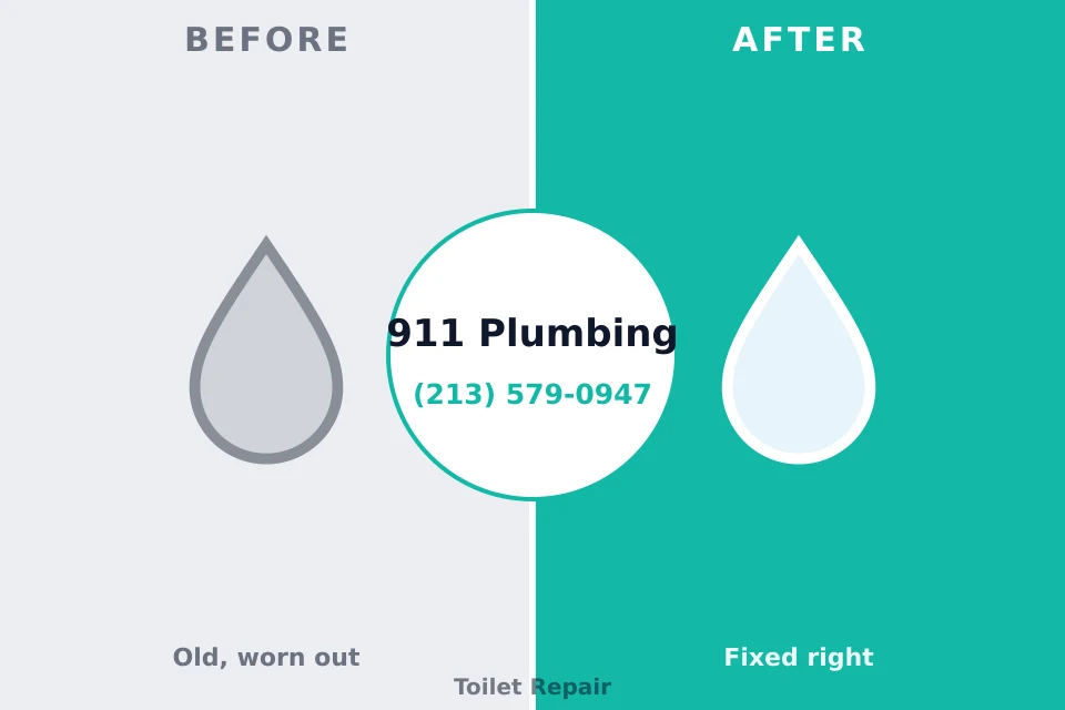 Before and after: plumbing repair Cambridge, NE